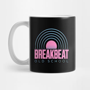 BREAKBEAT  - Old School Records (Pink/Blue) Mug